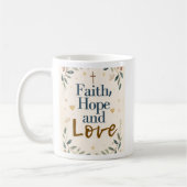 Faith, Hope & Love Mug コーヒーマグカップ (左)