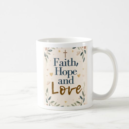 Faith, Hope & Love Mug コーヒーマグカップ (右)