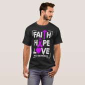 Faith Hope Love NICU Awareness Tシャツ (正面フル)