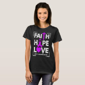 Faith Hope Love NICU Awareness Tシャツ (正面フル)