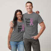 Faith Hope Love Pink Ribbon Breast Cancer Awarenes Tシャツ (ユニセックス)