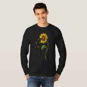Faith Hope Love Sunflower Jesus Cross Christian Fa Tシャツ (正面フル)