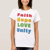 Faith Hope Love Unity Tシャツ (正面)