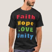 Faith Hope Love Unity Tシャツ (正面)