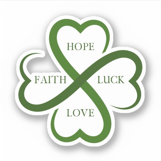 Faith, Hope, Luck, Love      シール (正面)