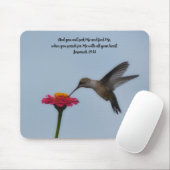 Faith Hummingbird Bible Verse Jeremiah Mouse Pad マウスパッド (マウス)