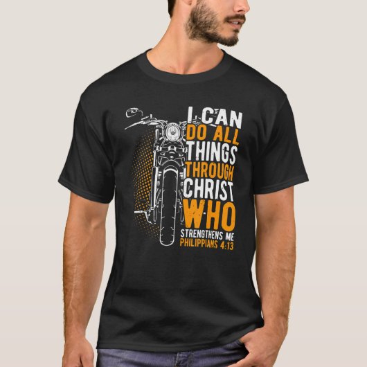 Faith I can do all things through christ christian Tシャツ (正面)