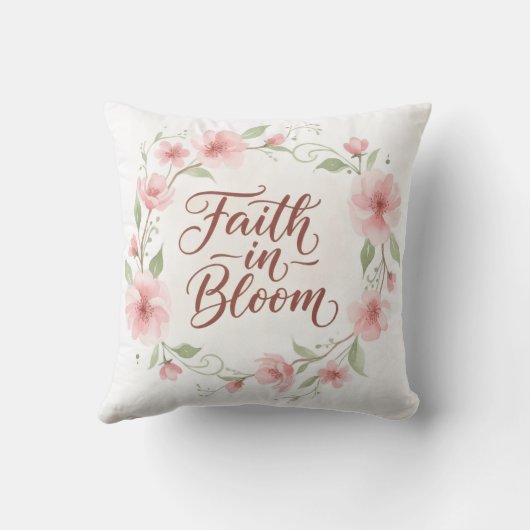 Faith in Bloom クッション (裏面)