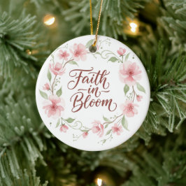 Faith in Bloom Floral Ornament セラミックオーナメント