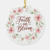 Faith in Bloom Floral Ornament セラミックオーナメント (正面)