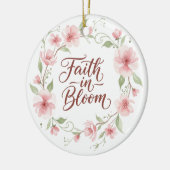 Faith in Bloom Floral Ornament セラミックオーナメント (左)