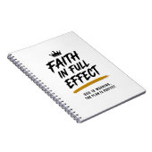 FAITH IN FULL EFFECT — 励ましのノート ノートブック (右側)
