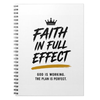 FAITH IN FULL EFFECT — 励ましのノート ノートブック