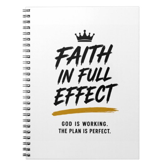 FAITH IN FULL EFFECT — 励ましのノート ノートブック (正面)
