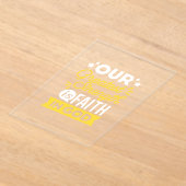 Faith in God – Our Greatest Strength Quote アクリル招待状 (レイダウン)