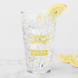 Faith in God – Our Greatest Strength Quote タンブラーグラス