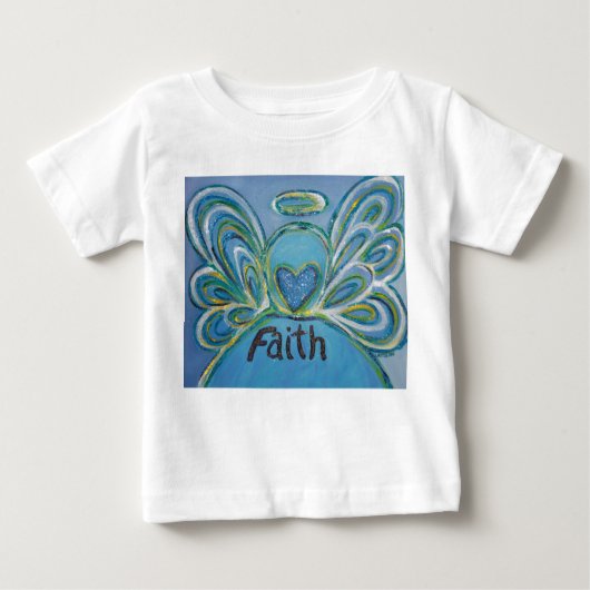 Faith Inspiration Angel Shirt (Art on Both Side) ベビーTシャツ (正面)