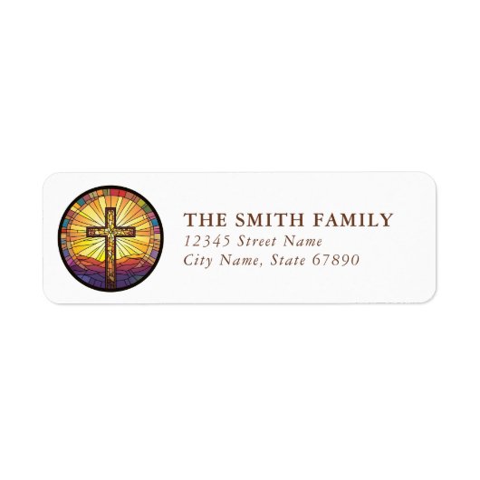 Faith & Inspirational Return Address Labels ラベル (正面)