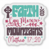 Faith-Inspired Bible Verse Stickers シール (正面)