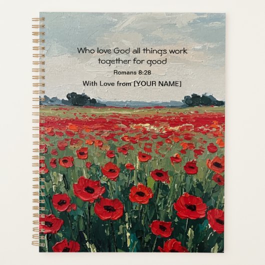 Faith-Inspired Personalized Planner プランナー手帳 (正面)