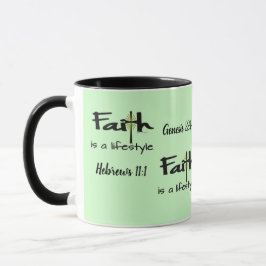 "Faith is a Lifestyle" - Hot Beverage Cup / Mug マグカップ