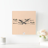 "Faith is a Lifestyle" Wall Clock スクエア壁時計 (ホーム)
