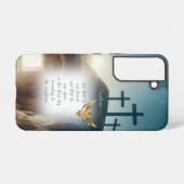 Faith Jesus Resurrection Gold Dove Calvary Samsung Galaxyケース (裏面横)