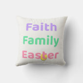 Faith & Joy Easter Pillow – Faith Family Easter クッション (裏面)