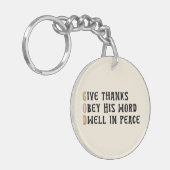 Faith Keychain – GOD & AMEN Thanksgiving Gift キーホルダー (正面左)