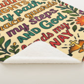  Faith Lights My Path Christian Art - Inspirationa シェルパブランケット (3/4)