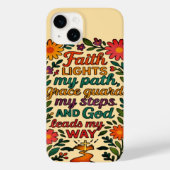  Faith Lights My Path Christian Art - Inspirationa Case-Mate iPhoneケース (裏面)