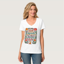  Faith Lights My Path Christian Art - Inspirationa Tシャツ