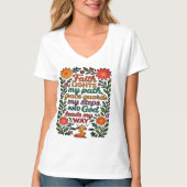  Faith Lights My Path Christian Art - Inspirationa Tシャツ (正面)