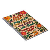 Faith Lights My Path Christian Art - Inspirational ノートブック (右側)