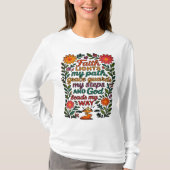 Faith Lights My Path Christian Art - Inspirational Tシャツ (正面)