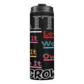 Faith Live Love Walk Grow タンブラー (正面)