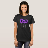 Faith Love Cure Sunflower  Epilepsy Awareness Warr Tシャツ (正面フル)