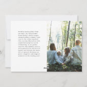 Faith, Love, Family Minimalist 数々の Photo シーズンカード (裏面)