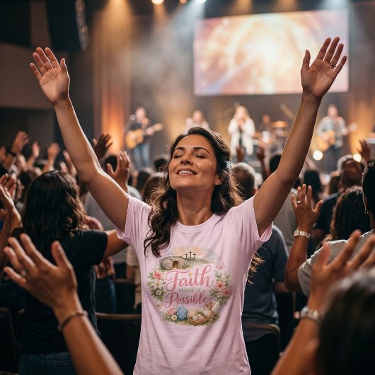 Faith Made It Possible Easter Tシャツ