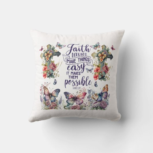 Faith Makes Things Possible クッション (裏面)