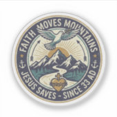 Faith Moves Mountains シール (正面)
