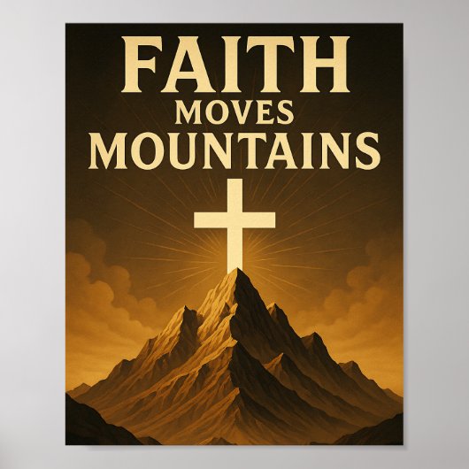 Faith Moves Mountains Christian  ポスター (正面)