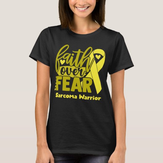 Faith Over Fear肉腫認識度 Tシャツ (正面)