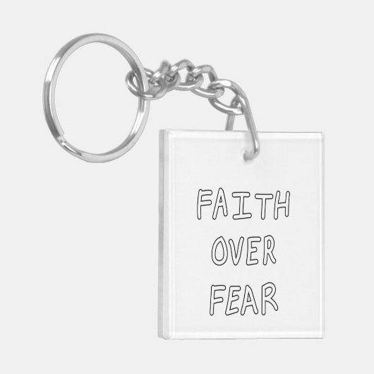 Faith over Fear キーホルダー (正面左)