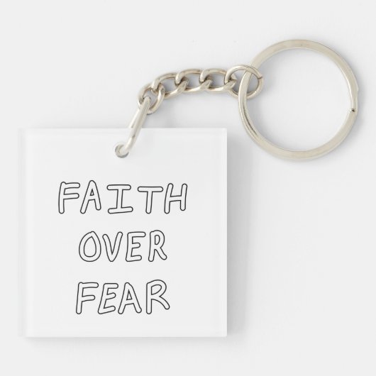 Faith over Fear キーホルダー (裏面)