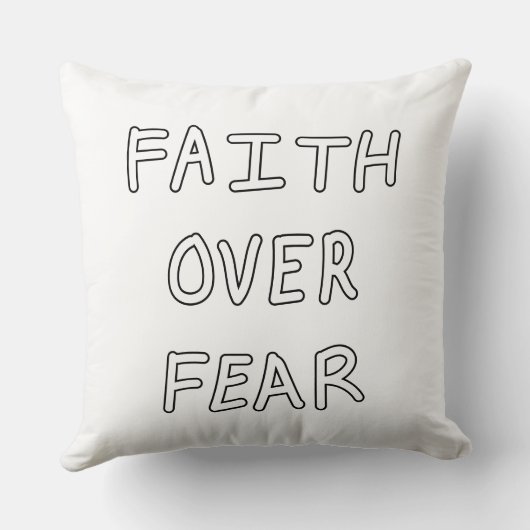 Faith over Fear クッション (裏面)