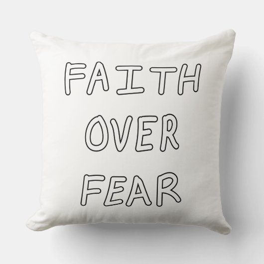 Faith over Fear クッション (正面)