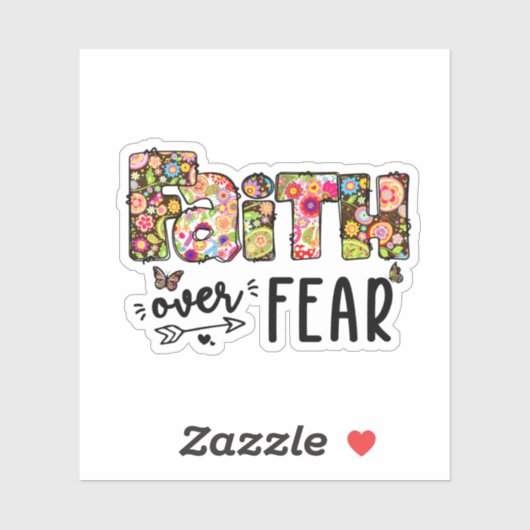 Faith Over Fear シール (シート)