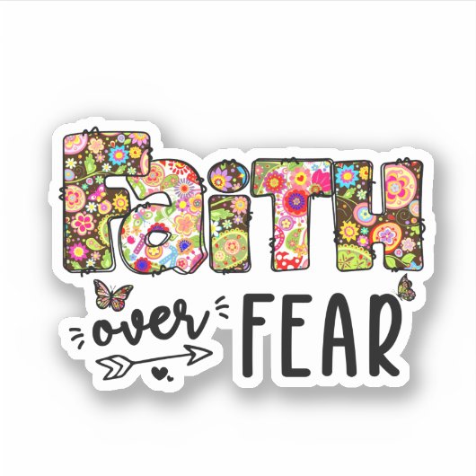 Faith Over Fear シール (正面)