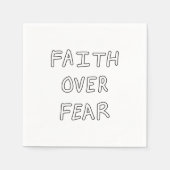 Faith over Fear スタンダードカクテルナプキン (正面)